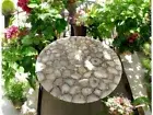 24" Wild Agate Stone Coffee Table Gemstone Handmade Furniture Luxury Hallway Dec