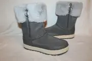 NIB Koolaburra UGG Women's Tynlee Suede Fur Boots Gray 10