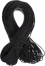 Black Elastic Band Cord for DIY Accessories Crafts Mask Making Book Binding Decorating Durable Easy to Cut Versatile Use