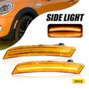 For 2PCS/Set Mini Cooper 2007-2013/2014 Lens Amber Full LED Side Marker Lights (for: Mini)
