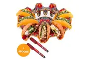 Prepara Taco Carousel Holder Stand & Taco Spoon Set of 2