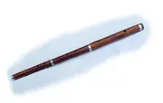 Irish Folk Flutes in the Key of D, 3 Parts, Natural Rose Wood, Wooden Case