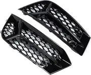 HONEYCOMB Fog Light Grill Cover Bezel Compatible For Audi A3 2017-2020 | Racing Style Auto Accessories