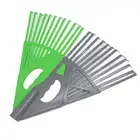JY Leaf Rake 24 Tines Detachable Plastic Joinable High Efficiency Garden Rake