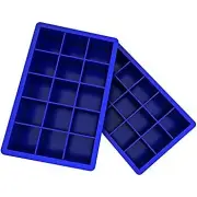 2 Pack Silicone Ice Cube Tray, Ice Cube Trays Molds, Easy Release Flexible Ice