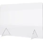 No Cutout 24"W x 16"H Sneeze Guard for Counter