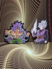 2 Pieces 3D Lenticular Motion Car Sticker Decal Dragon Ball Z Super Saiyan Broly
