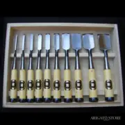 Japanese Chisel [Nomi by Ouchi] 10set Nomi Professional Carpentry tools NEW