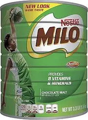 NESTLÉ MILO Chocolate Malt Beverage Mix, 3.3 Pound Can (1.5kg) | Fortified Powder Energy Drink