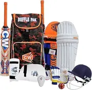 Bouncer Junior Set Cricket Gear Cricket Bat No Wheel Bag Sports Duffel Kit Storage Bag Senior Cricket Set Left Hand