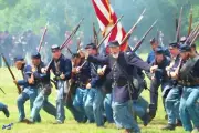 Gettysburg Civil War Attack Canvas Wrapped Oil Painting 16 x 20 ready To Hang