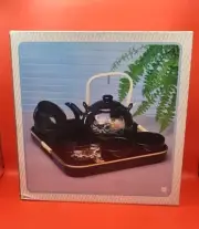 Vintage Keramik Tea Set Teapot + 4 handleless Cups Teaset/Saki, New In Box Black