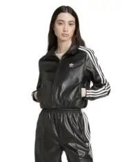 Adidas Originals Firebird Pleather Track Top For Women IY7273 Size L