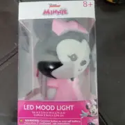 Idea Nuova Kid's LED Mood Light, 5", Minnie Mouse, Battery Operated/Included