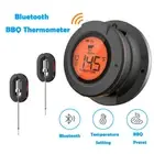 Bluetooth Meat Thermometer Remote BBQ Cooking Oven Grill Measuring 2 Probes Tool