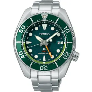 【SEIKO 精工】PROSPEX SUMO 太陽能 GMT 200米防水潛水錶 禮物 母親節(5K65-0AA0G/SFK003J1)