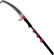 Telescopic Pruning Saw,Red Extendable Telescoping Landscaping Pole Saw Used for Pruning and Trimming Branches and Leaves High-Altitude Fruit Tree Branch Saw Gar