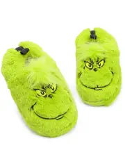 The Grinch Boys Slip On Loafer Slippers Green The Grinch 8-9 UK Child