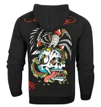 在飛比找樂天市場購物網優惠-美國百分百【全新真品】Ed Hardy 潮牌 連帽 外套 夾