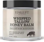 Beef Tallow Moisturiser and Honey Balm: Whipped and Grass Fed Beef Tallow with Raw Honey – Natural Face Moisturiser for Dry and Sensitive Skin