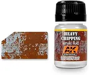 AK Interactive AK 089, Heavy Chipping Effects Acrylic Fluid - 35 ML / 1.18 Fl.Oz Jar