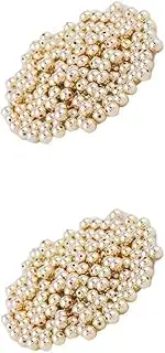 [BEALIFE] 2 Set of Spacer Beads Seamless 4mm Smooth Electroplated Surface Handicraft Supplies Small Accessories Handmade Ornaments KC4mm, KC4mm 2Set