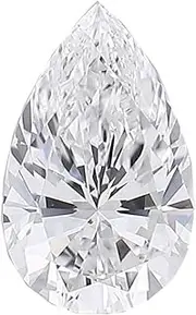 [Roy Rose Jewelry] Star Fire Moissanite Loose Stone Pear Shape Cut Moissanite Loose Gemstones D/VVS1 Clarity for Pendant, Ring, Stud Earring - Jewelry Making 0.10ct-6ct With Certificate Of Authenticity