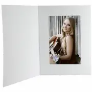 Cardboard Photo Folders 5x7 White Vertical 25 Pack (Same Shipping Any Qty)