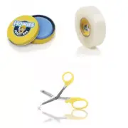 Howies Hockey Tape Premium Cloth Clear Tape Bundled with Howies Wax And Scissors