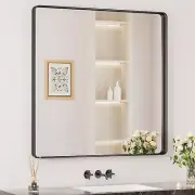 Black Mirrors for Wall, 36 X 36 Inch Large Square Bathroom Mirrors for over Sink