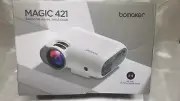 Bomaker 720P HD 2.4G+5G WiFi Bluetooth Projector Home Theater Cinema Portable.