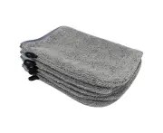 Pack Of 10 Microfiber Washcloths (Grey) Size 15 X 21 Cm, Terry Cloth Bath Gloves 7Lxwtupqwfo