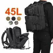 Military Tactical Backpack Large Army 3 Day Assault Pack Molle Bug Out Bag 45L