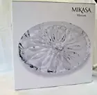 Stunning NIB MIKASA BLOSSOM CRYSTAL GLASS 12" CHIP-AND-DIP