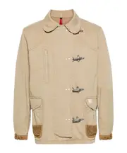 Fay Gancini Flip-Lock Fastened Jacket S,L,M Nude