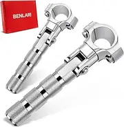 Benlari CNC Highway Pegs Motorcycle Foot Pegs 1in 1-1/4in 25mm 32mm Fit for Harley Davidson for BMW for Honda for Suzuki for Kawasaki for BMW Engine Guards Crash Bars Chorme