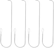 TEAONE Stainless Bead Needles, 4 PCS Big Eye Beading Needles for Necklaces, Bracelets (13.8 x 2cm/5.43 x 0.78in)