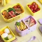 Microwave Safe Bento Container Grids LunchBox Stainless Steel or PP Tableware