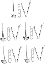 5 Sets Pasta Spoon Pasta Server Noodle Cooking Spoon Metal Spaghetti Server Measurer Tool Metal