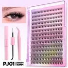 DIY Lash Extension Kit Volume Lash Clusters Individual Lashes Thick Eyelash Exte