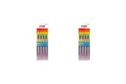 2x 8pc Gamago Bamboo Chopsticks Set Reusable Noodle Food Utensil Show Your Pride