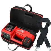 Air Compressor Hard Case for Milwaukee M18 Inflator 2848-20, Air Pump Storage Carrying Bag for Milwaukee Tools - Included Neck Strap