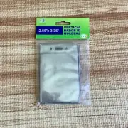 ID Card Badge Holder Vertical Clear soft Plastic Waterproof Business Case 12 Pcs