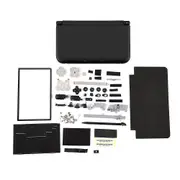 Full Housing Case Cover Shell Repair Parts Complete Replacement Kit for Nintendo 3DS XL Black