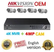 Hikvision(OEM) IP KIT 4K 4CH NVR + 4 4MP IP MINI BULLET CAMERA