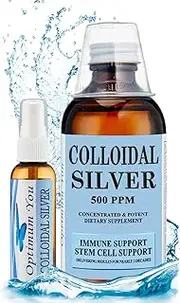 Optimum you Extra Strength Colloidal Silver Liquid by | 500 PPM (16 oz) with Spray Bottle | Dietary Mineral Supplement for Immune Support | Stem Cell Support | Superior Healing with No Bad Taste
