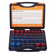 44pcs Inch&Metric Set Nut & Bolt Thread Checker Identifier Thread Gauges Box USA