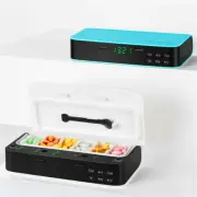 Smart Pill Dispenser LED Light Display with Alarm Buzzer Reminder Pill Cases Box