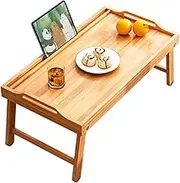 Bamboo Bed Tray Table with Folding Legs Foldable Laptop Bed Tray Desk Portable Laptop Desk Notebook Stand Reading Desk Bed Table Drawing Table Fashionable