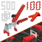 Tile Leveling System 1/8 Inch Kit - 500Pcs 1/8 Inch Tile Spacers Clips And 1...